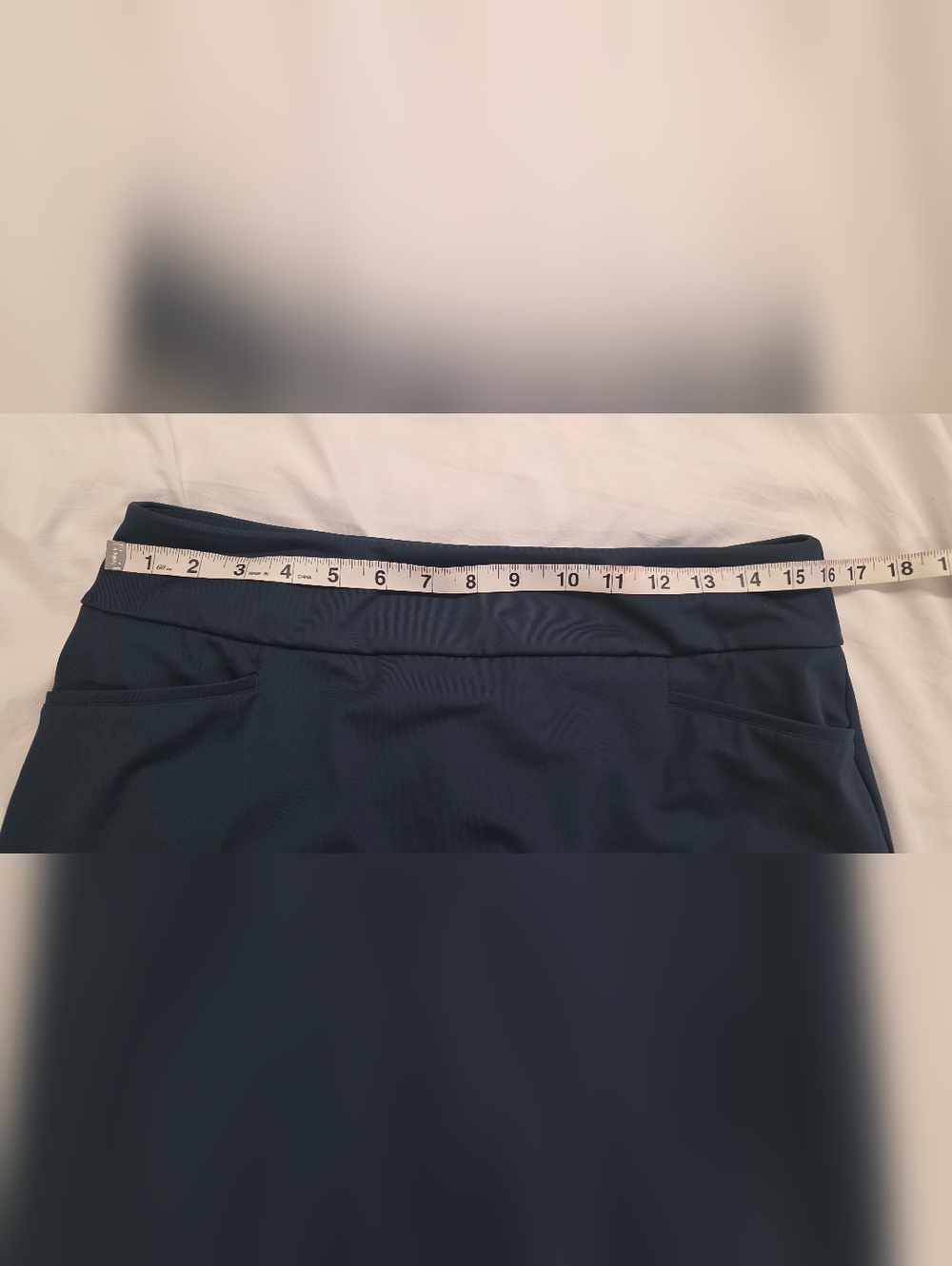 Adidas Golf Skort Navy Blue Athletic Skirt Built In Shorts PRIMEGREEN Size M - Picture 8 of 10